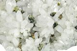 Quartz Crystal Cluster with Golden Chalcopyrite - China #205525-2